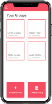 Groups Screen